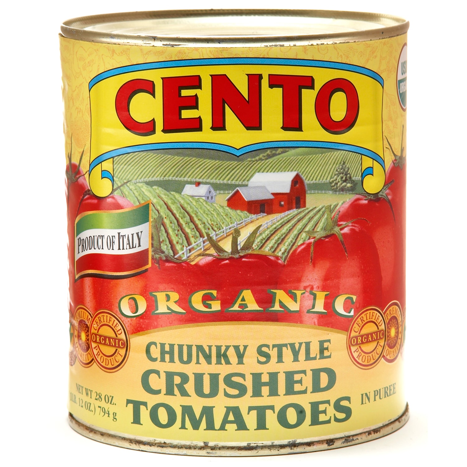 Cento Organic Chunky Style Crushed Tomatoes in Puree
