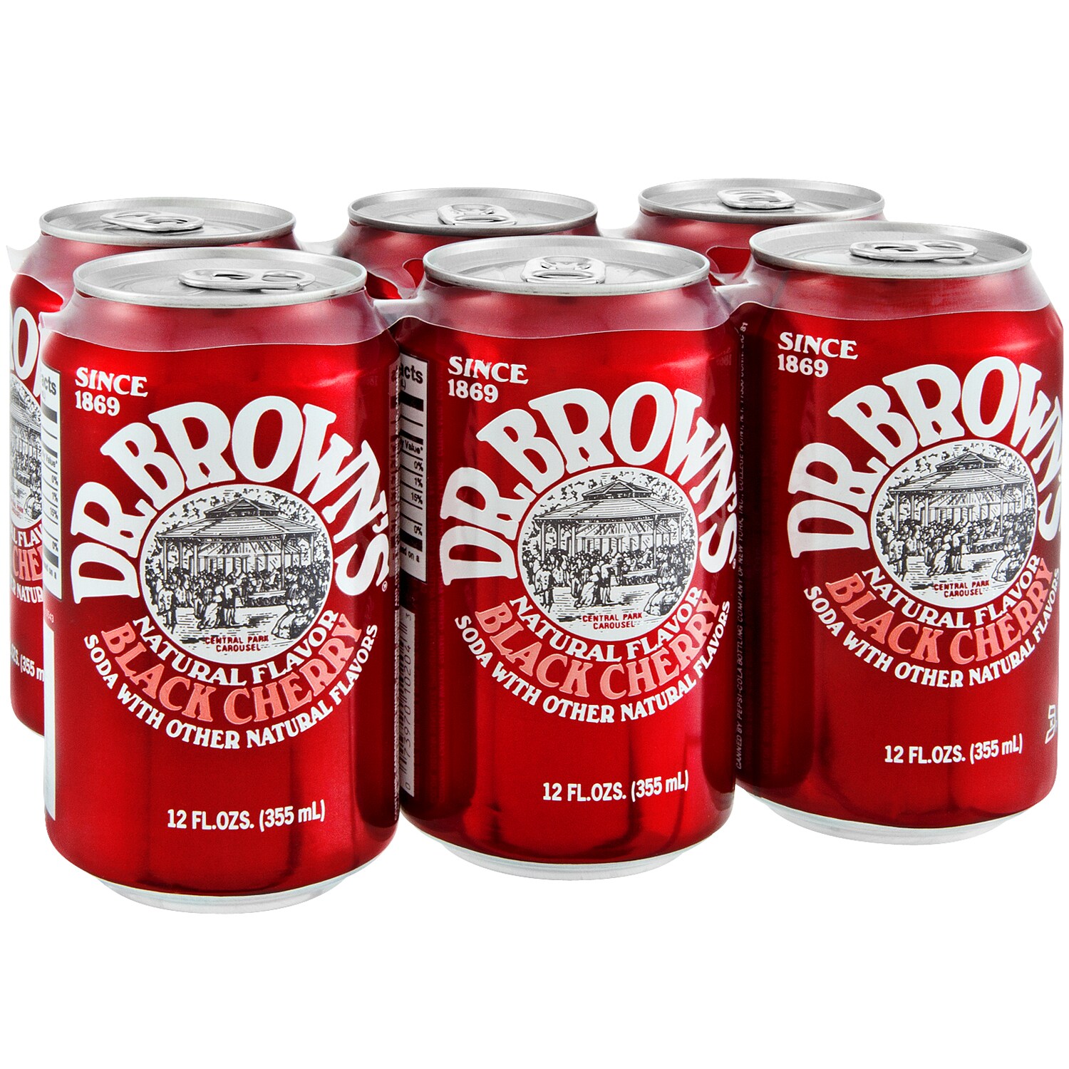 Dr. Brown's Black Cherry Soda, Cans