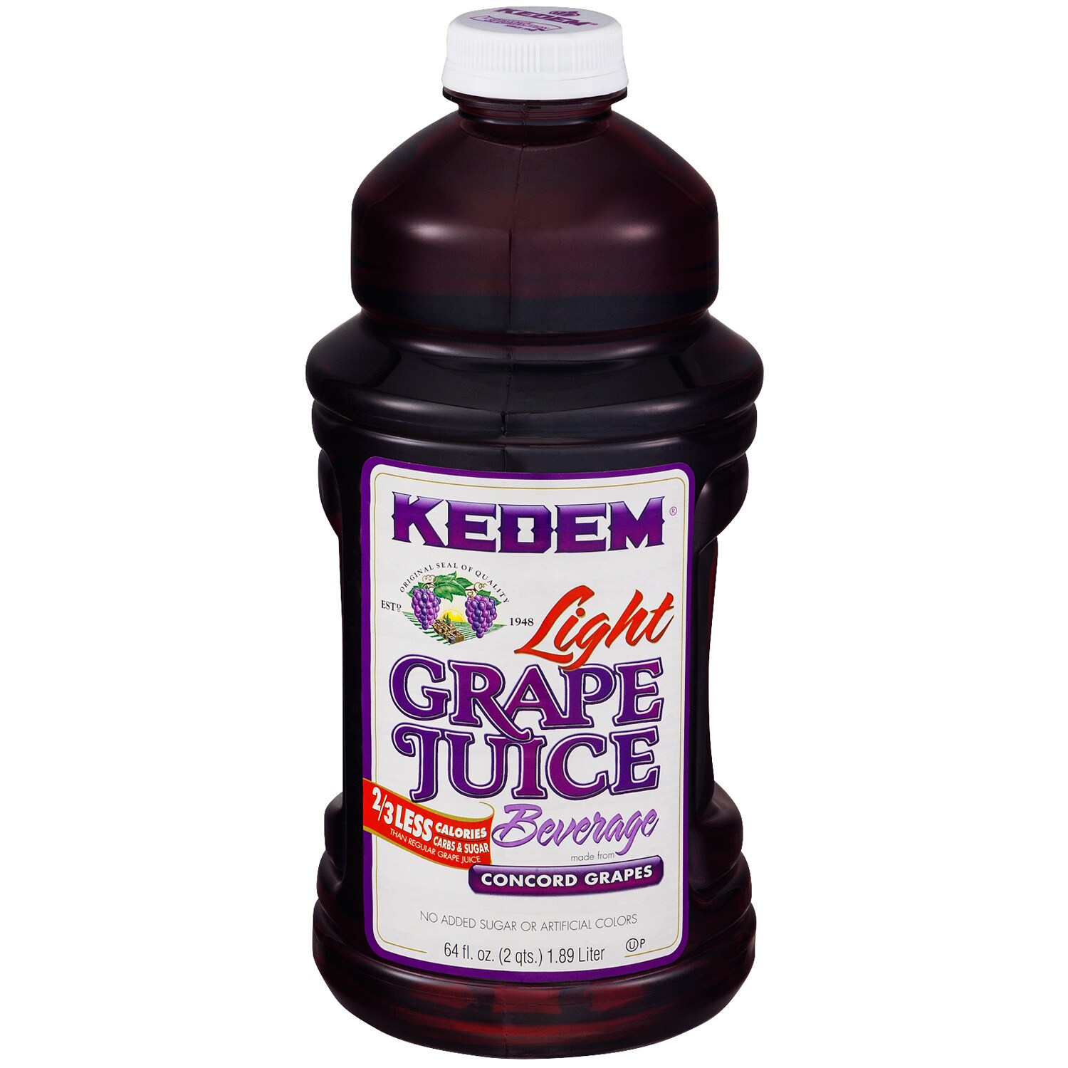 Kedem Light Grape Juice Beverage, Plastic Bottle