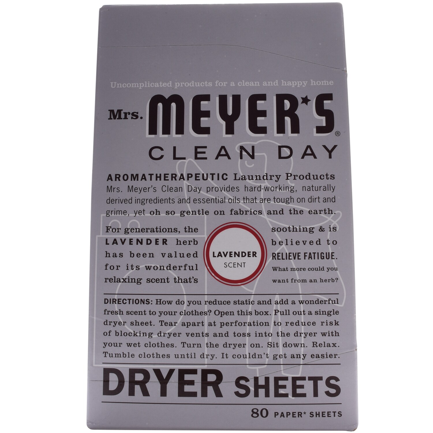 Mrs. Meyer's Clean Day Dryer Sheets, Lavender