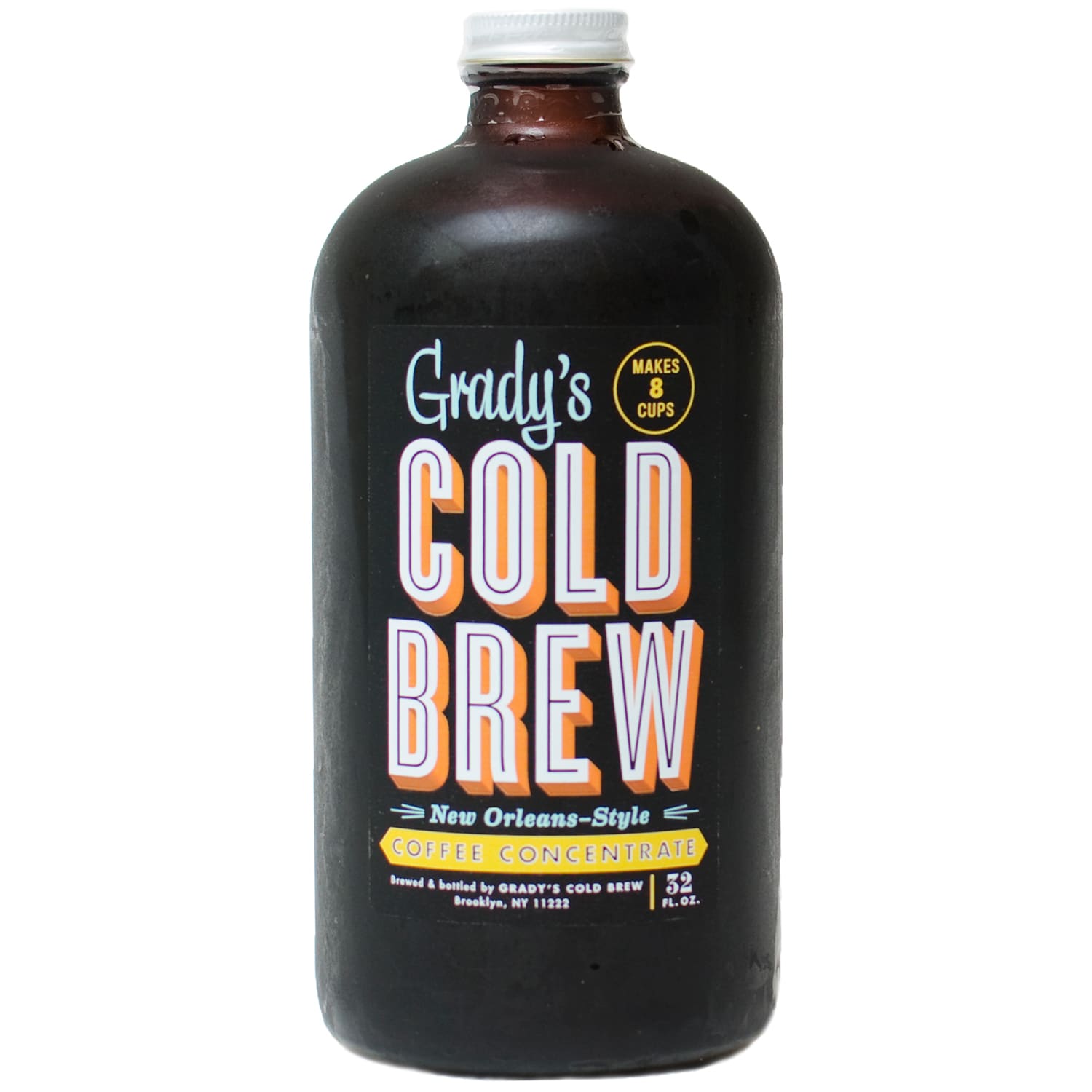 Grady's All Natural Cold Brew Coffee Concentrate, Glass Bottle