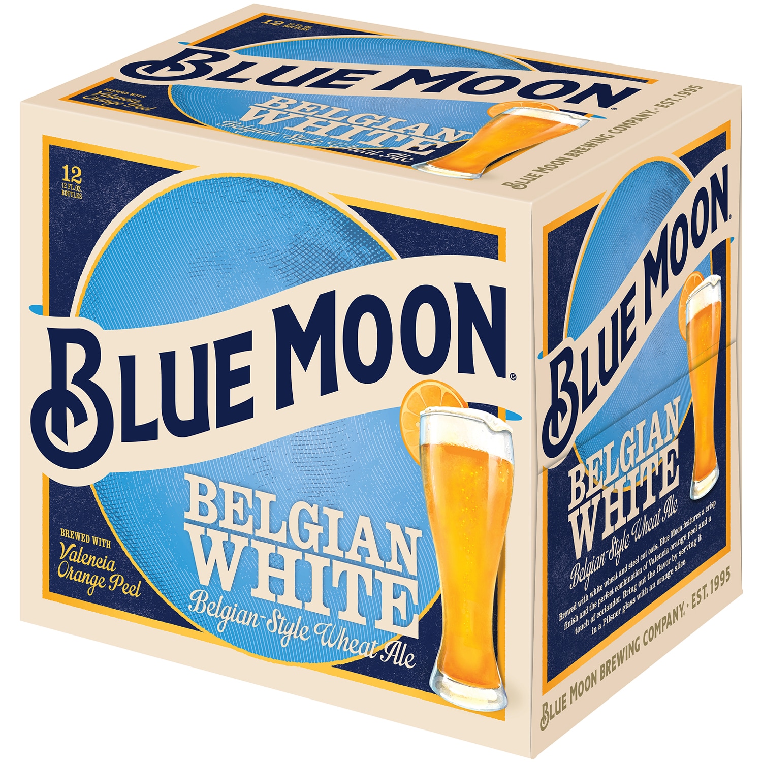 Blue Moon Belgian White Wheat Ale, Glass Bottles