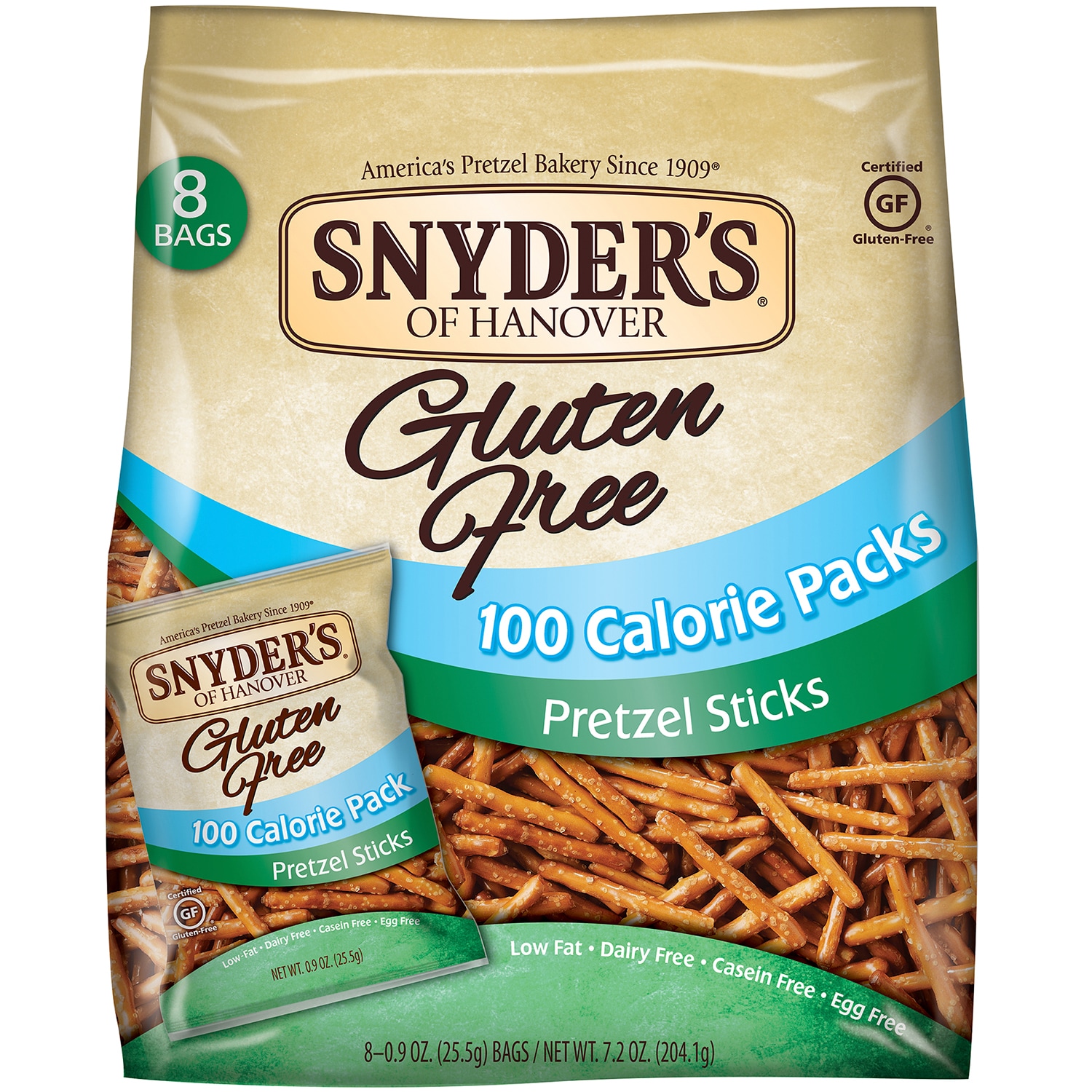 Snyder's of Hanover Gluten-Free 100 Calorie Pretzel Packs