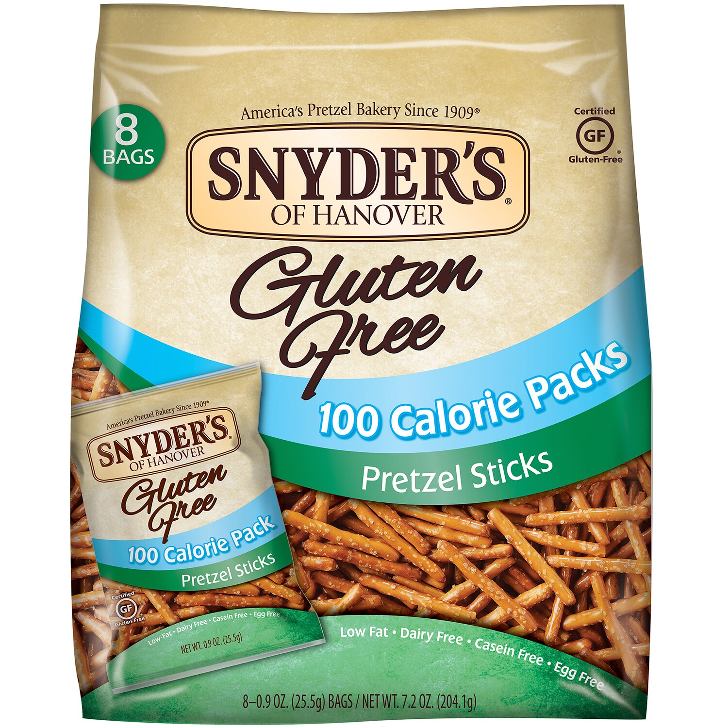 Snyder's of Hanover Gluten-Free 100 Calorie Pretzel Packs