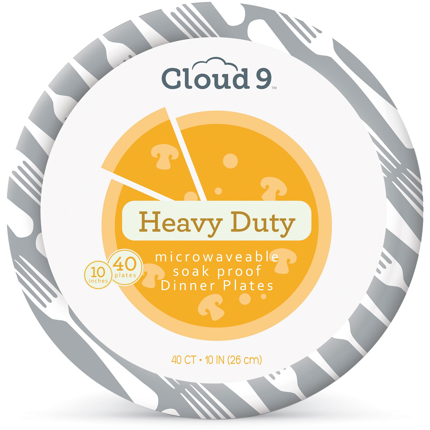 Cloud 9 Heavy Duty Dinner Paper Plates