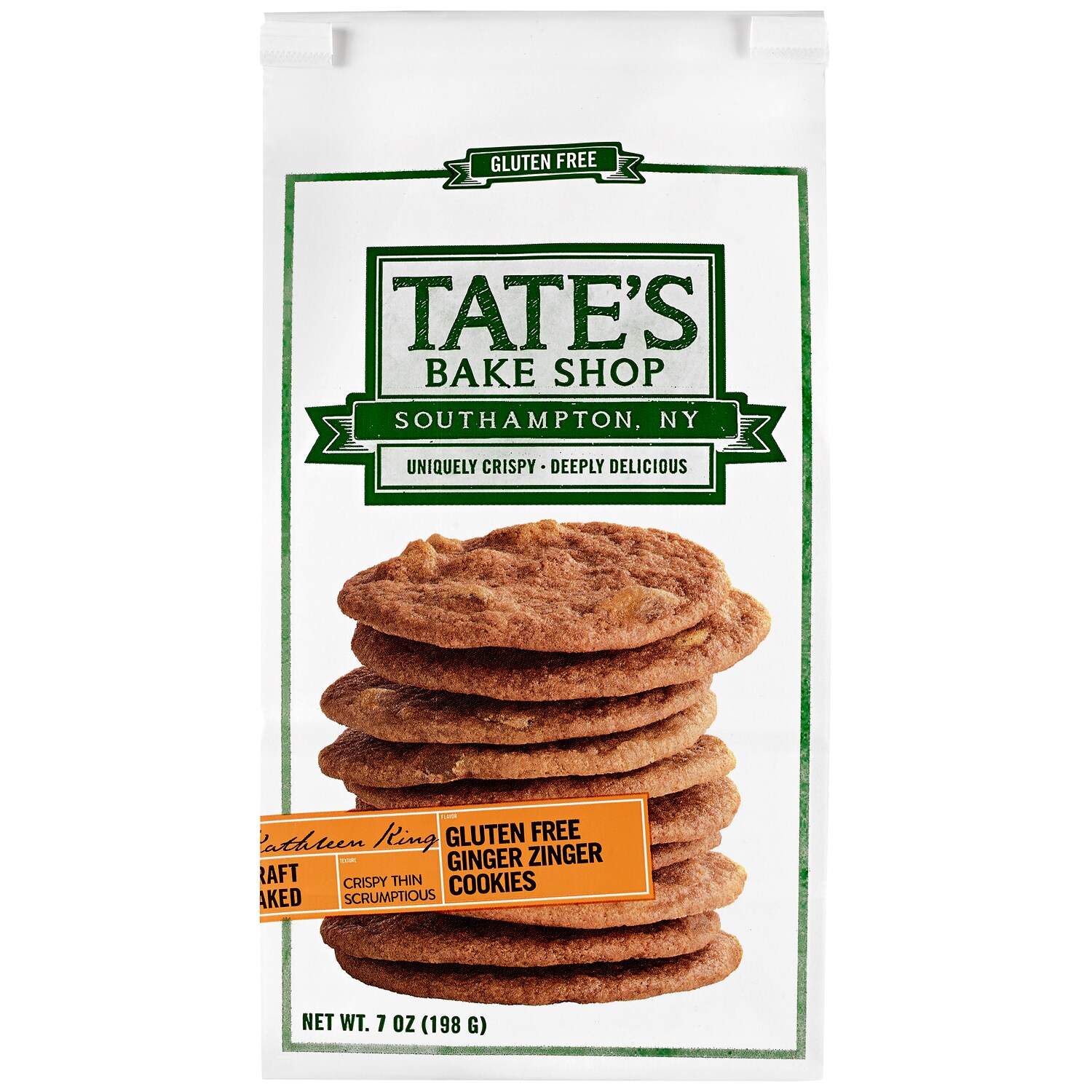 Order Tate's Bake Shop GlutenFree Cookies, Ginger Zinger Fast Delivery