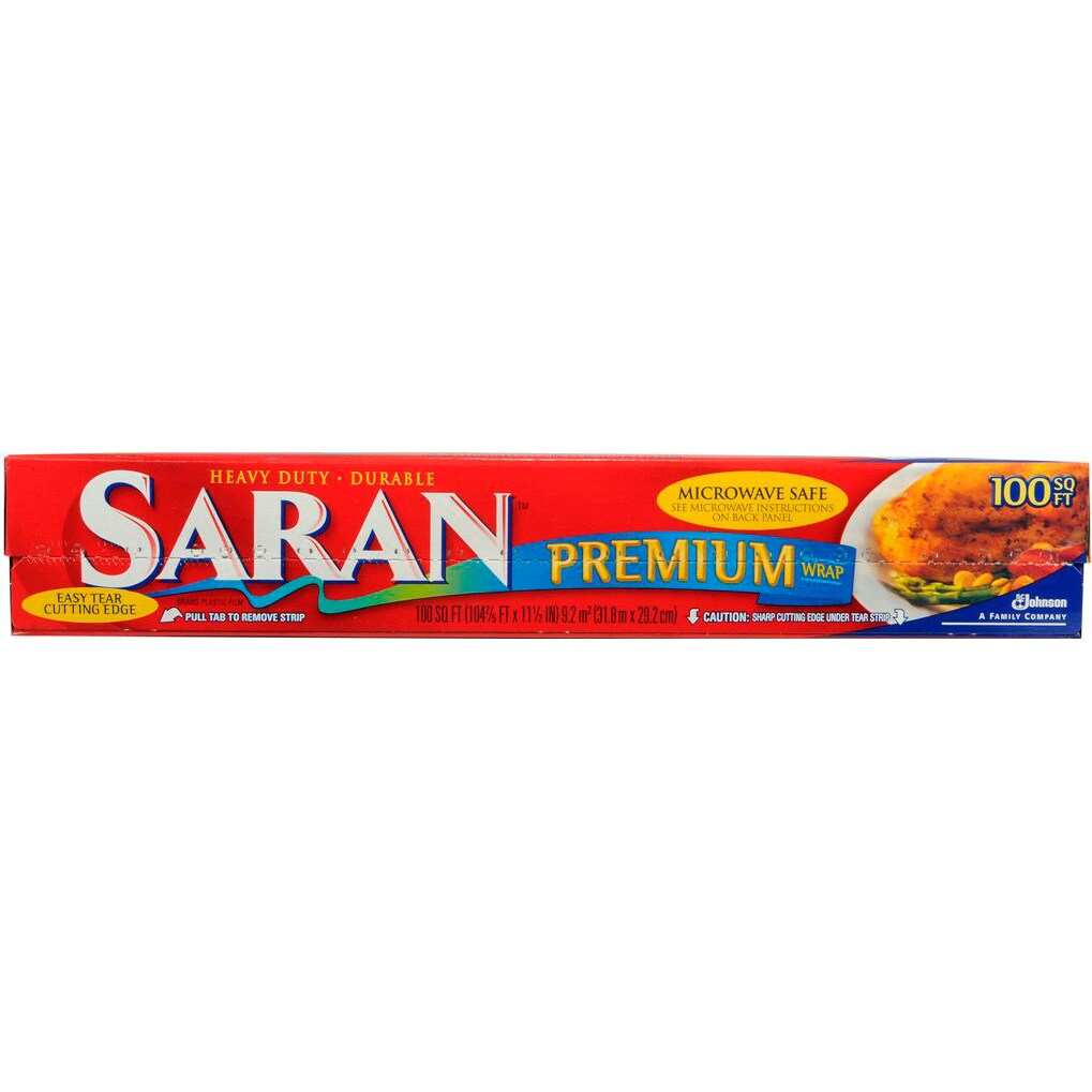 Saran Premium Microwave-Safe Plastic Wrap