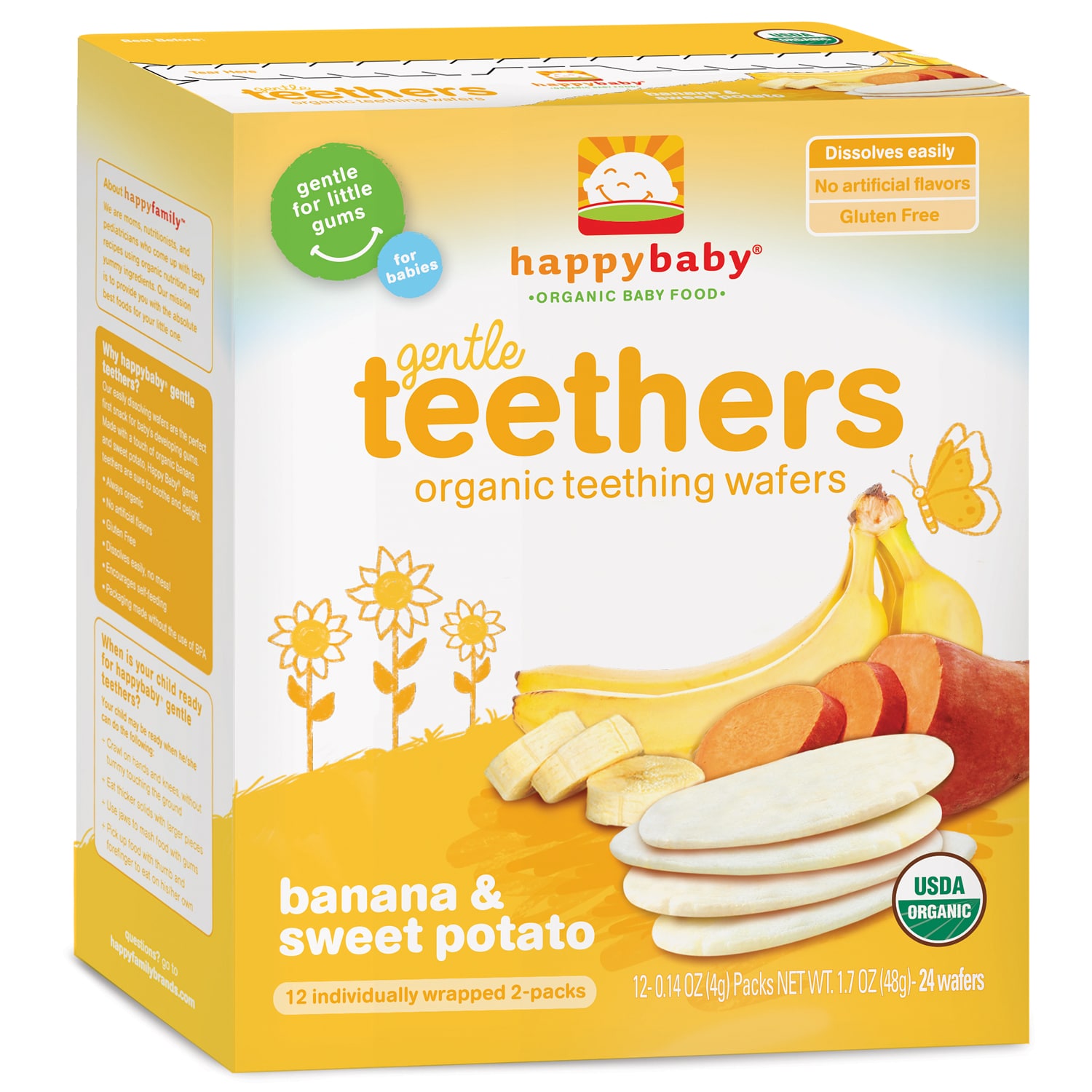 Order Happy Family Happy Baby Gentle Teethers, Organic Teething Wafers