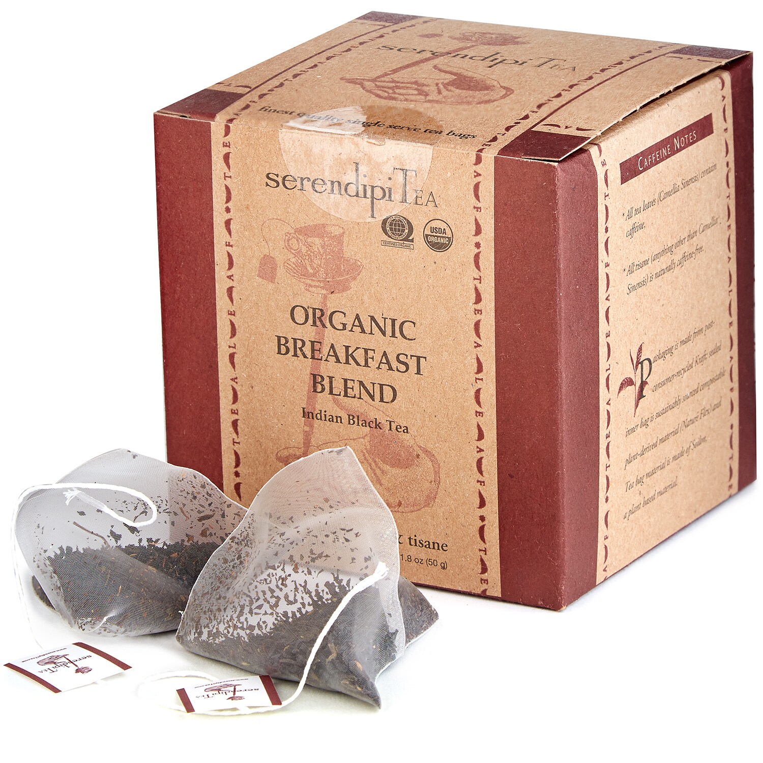 SerendipiTea Organic Breakfast Blend Tea Bags