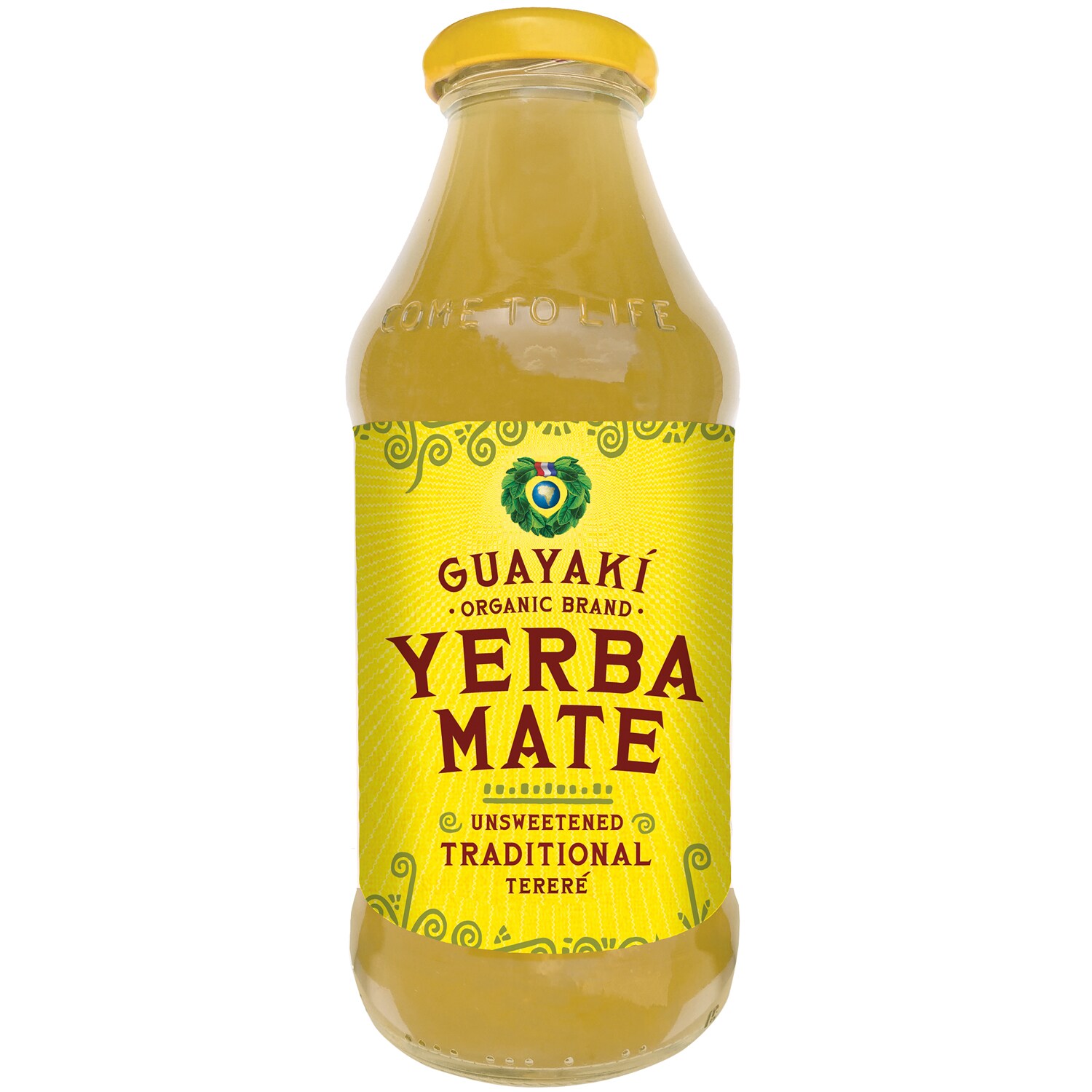 Guayaki Yerba Mate, Unsweetened Tereré, Glass Bottle