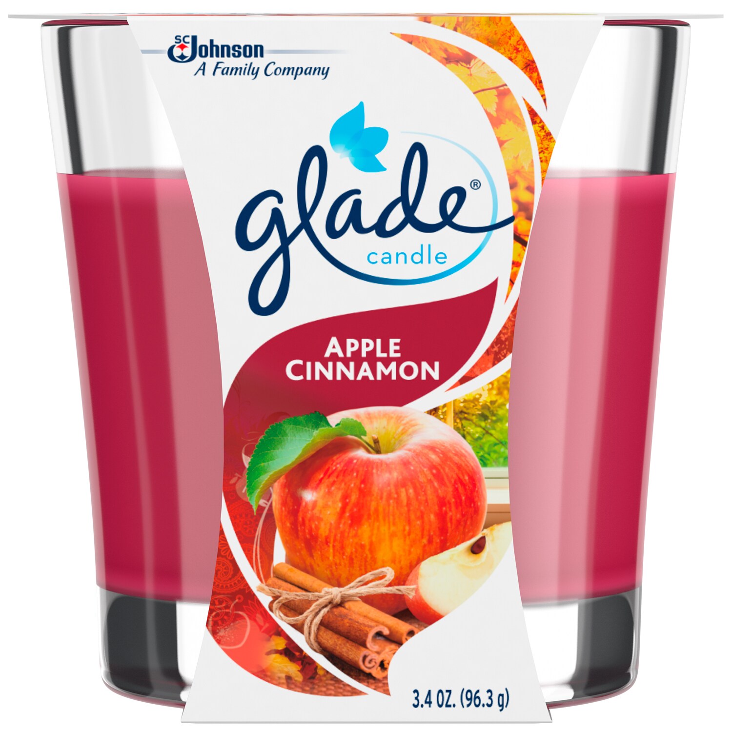 Glade Scented Candle, Apple Cinnamon