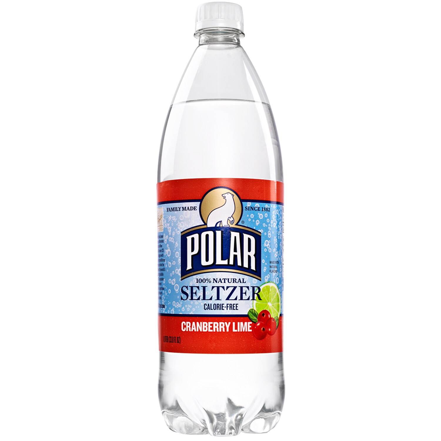 Polar Seltzer, Cranberry Lime, Plastic Bottle
