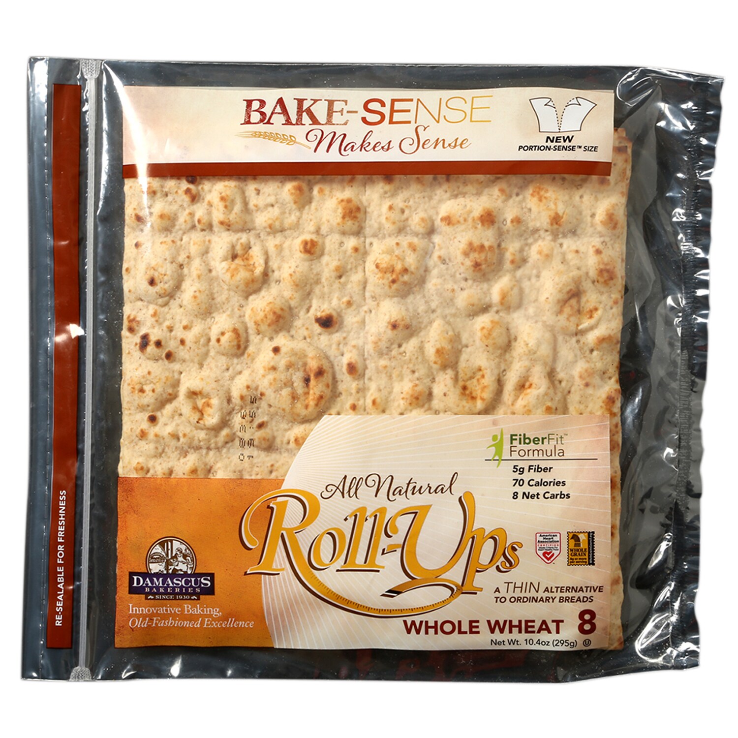 Damascus Bakeries All-Natural Roll-Ups, Whole Wheat