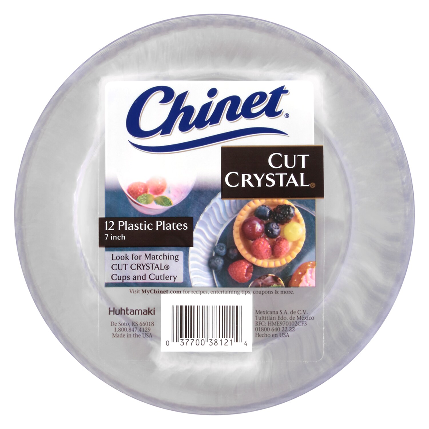 Chinet Cut Crystal Dessert Plates 