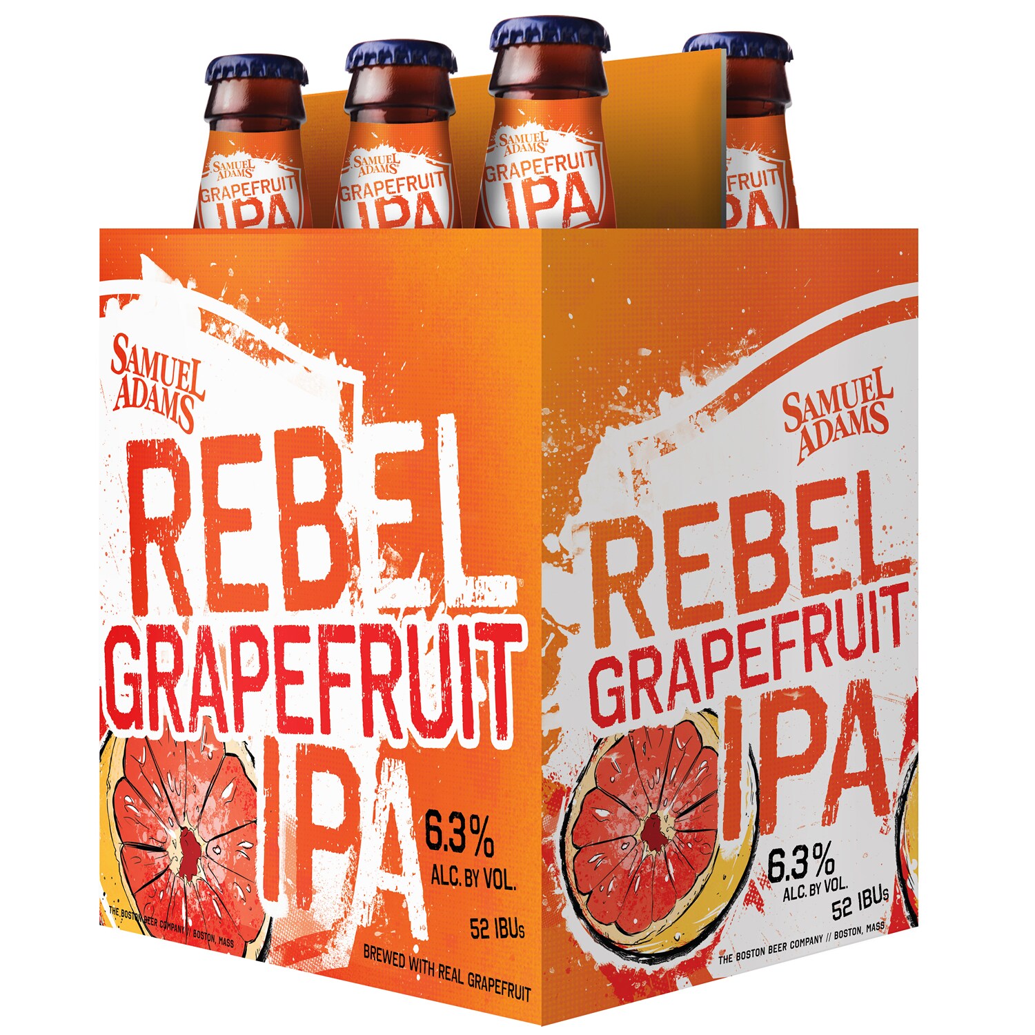 Samuel Adams Rebel Grapefruit IPA, Glass Bottles
