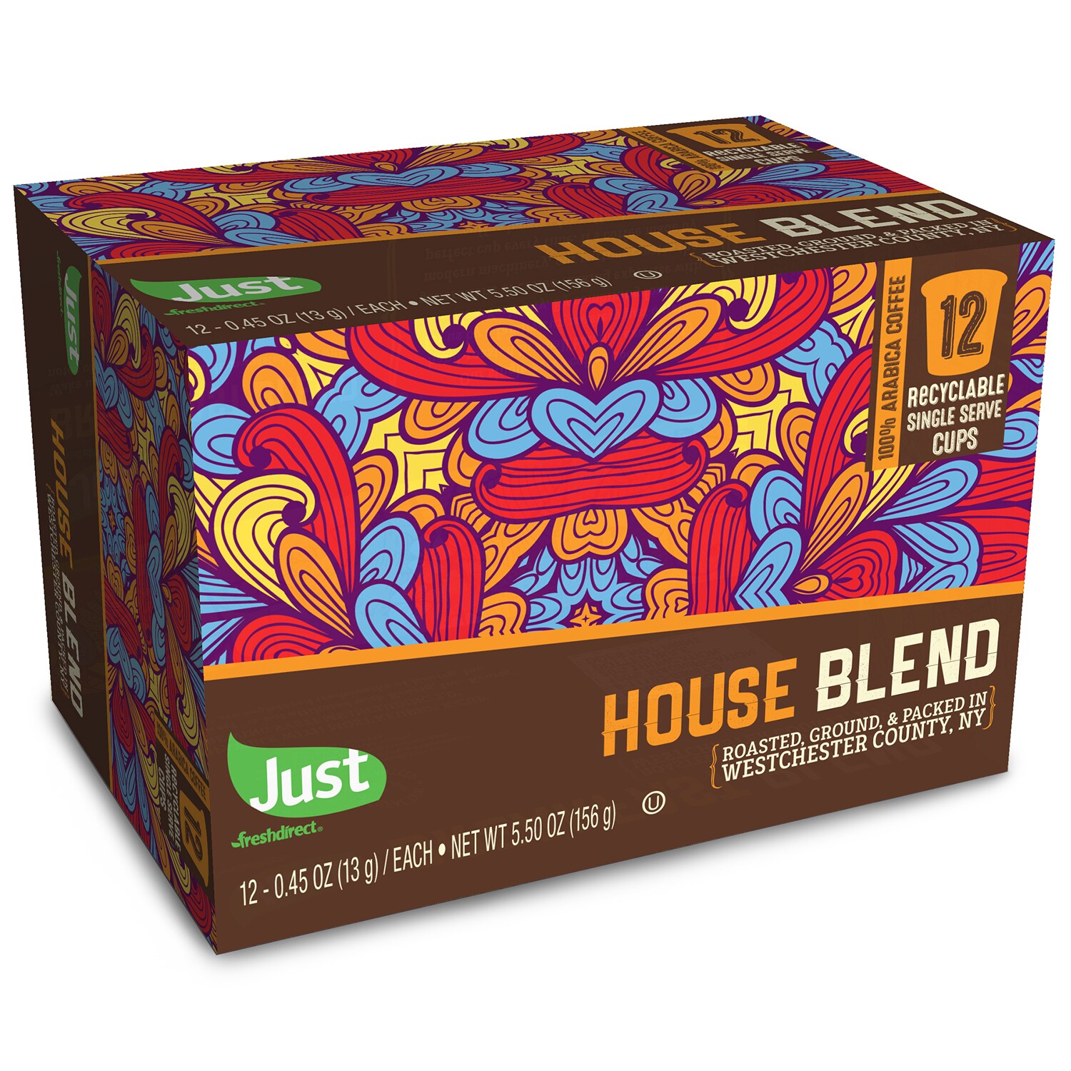 Just FreshDirect Locally Roasted Single Serve Coffee Pods, House Blend