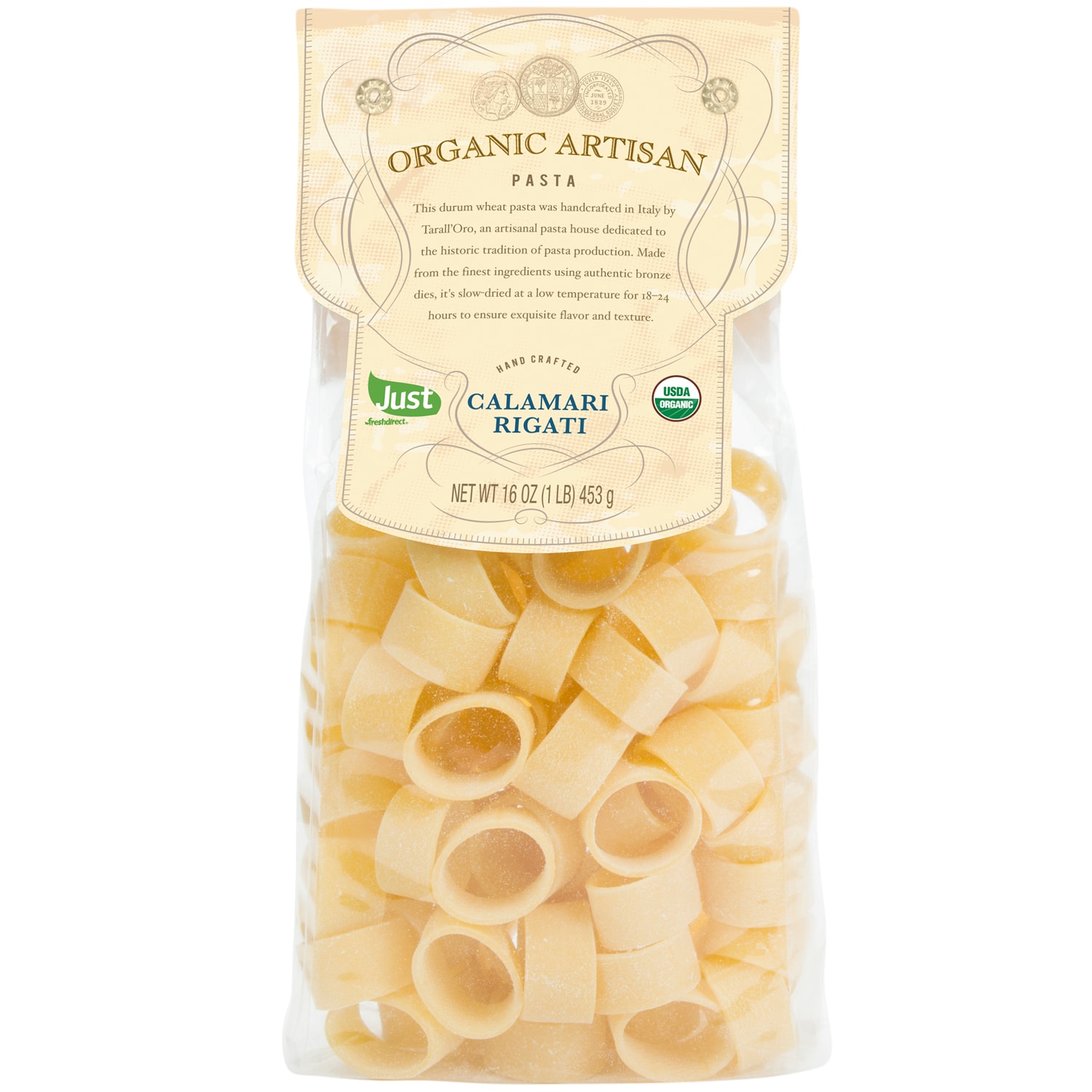 Just FreshDirect Organic Artisan Calamari Rigati