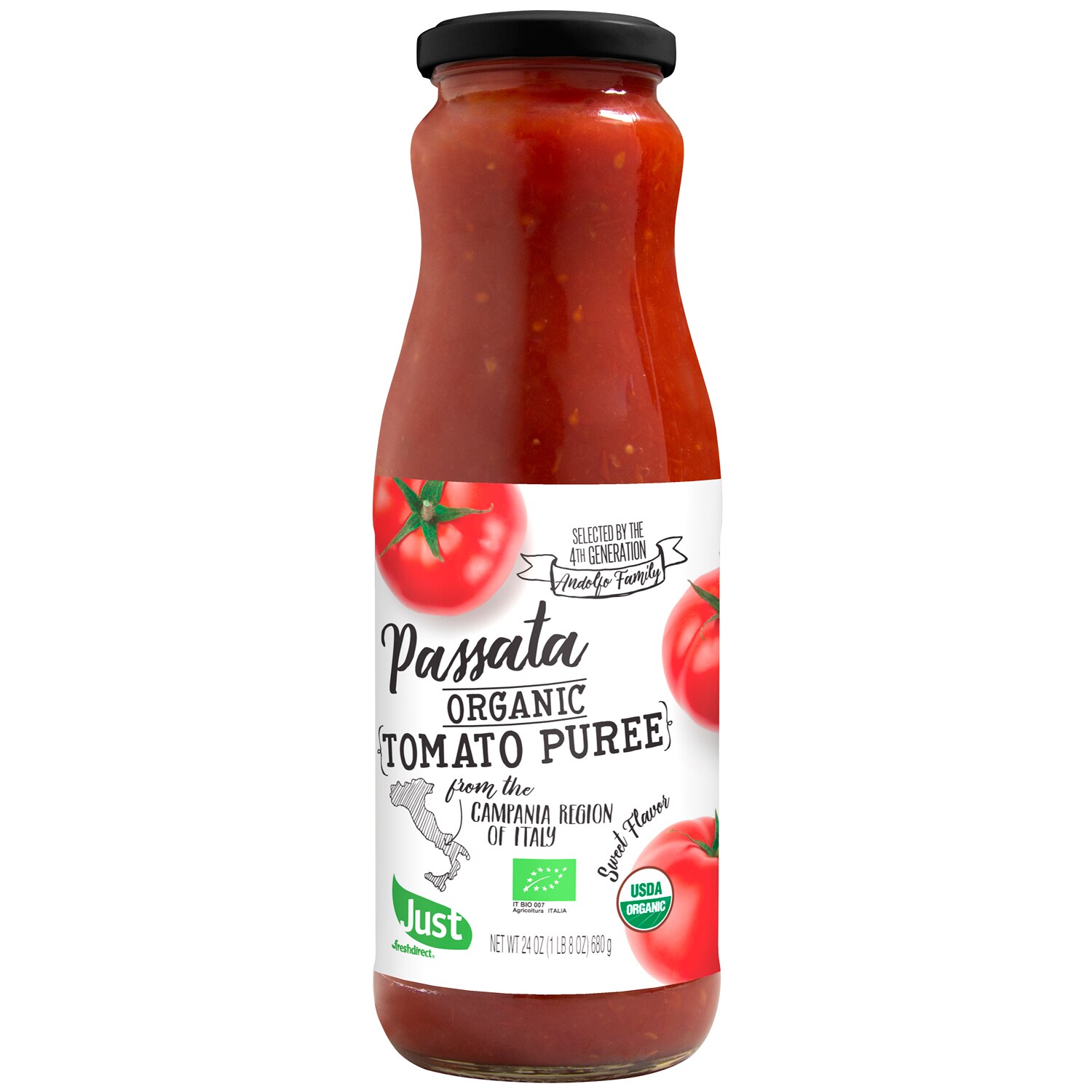 Just FreshDirect Imported Italian Organic Tomato Puree