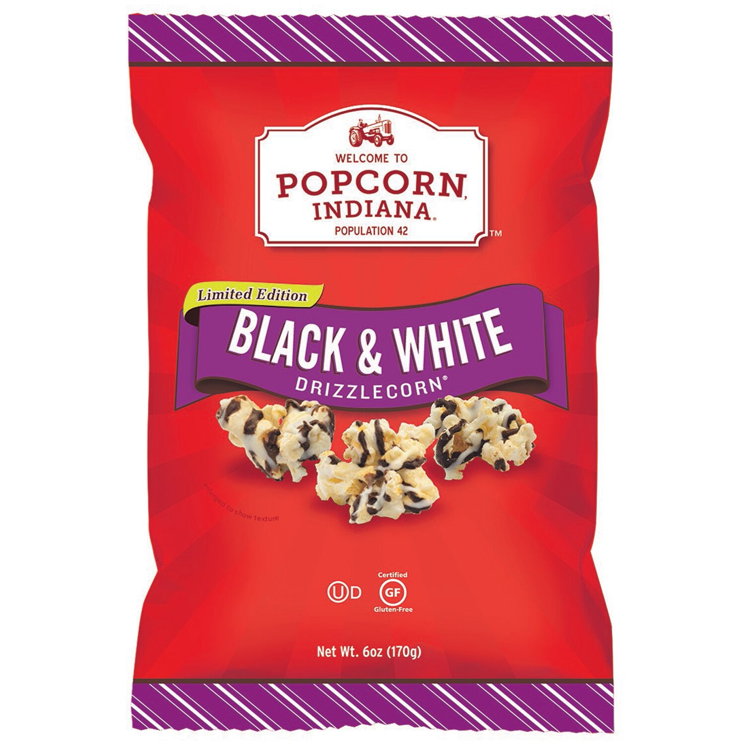 Order Popcorn, Indiana Gourmet Kettle Corn Popcorn, Black and White