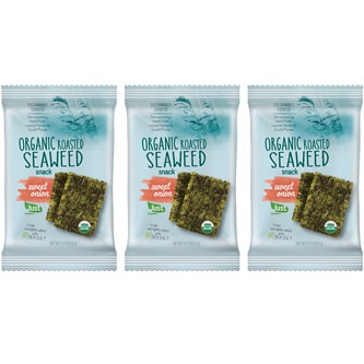 Just FreshDirect Organic Roasted Seaweed Snack, Sweet Onion