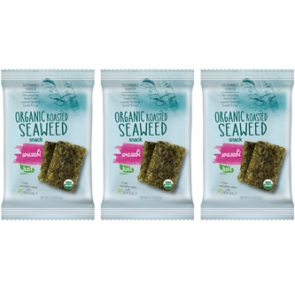 Just FreshDirect Organic Roasted Seaweed Snack, Wasabi