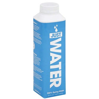 Just 100% Spring Water, Plastic Bottle
