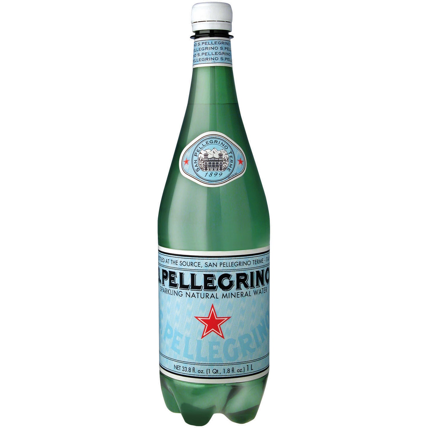 S.Pellegrino Sparkling Natural Mineral Water, Plastic Bottle