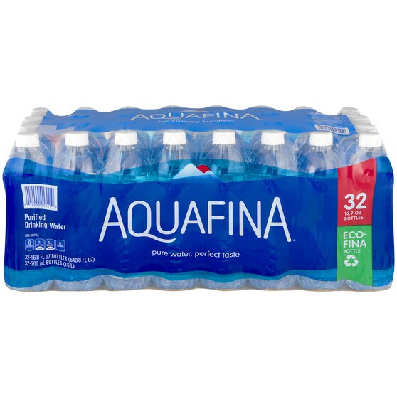 Aquafina Purified Water, Plastic Bottles