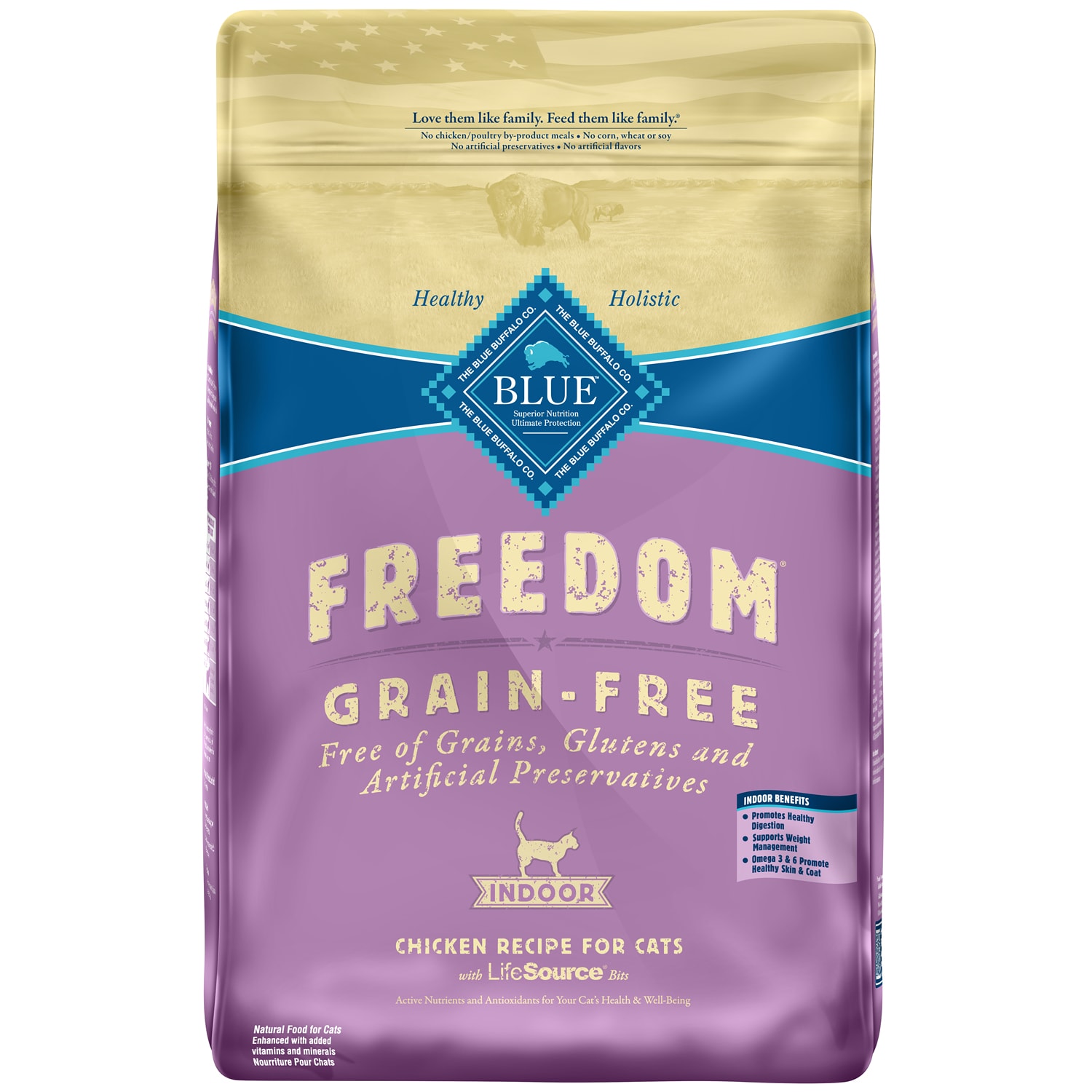 Blue Buffalo Freedom Grain-Free Adult Cat Food, Chicken Recipe