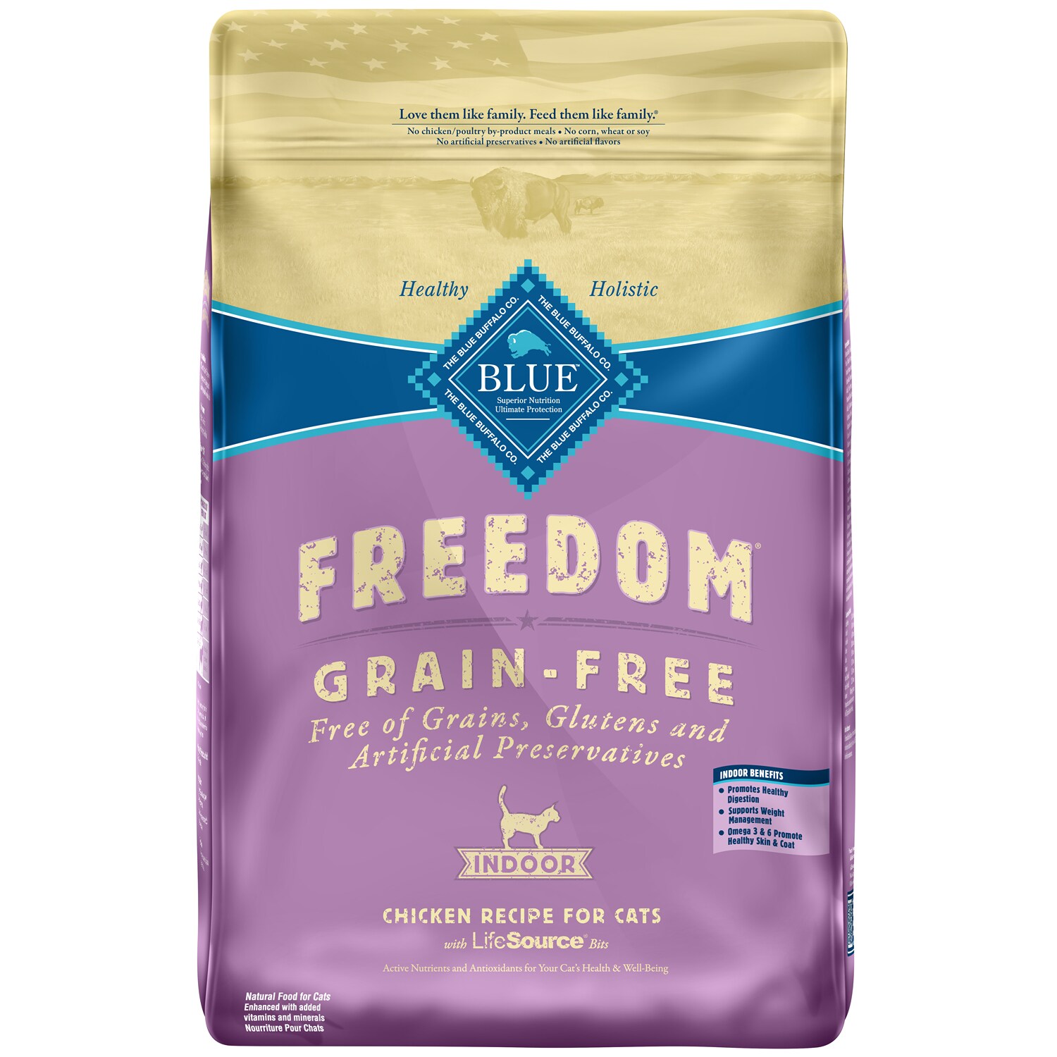 Blue Buffalo Freedom Grain-Free Adult Cat Food, Chicken Recipe