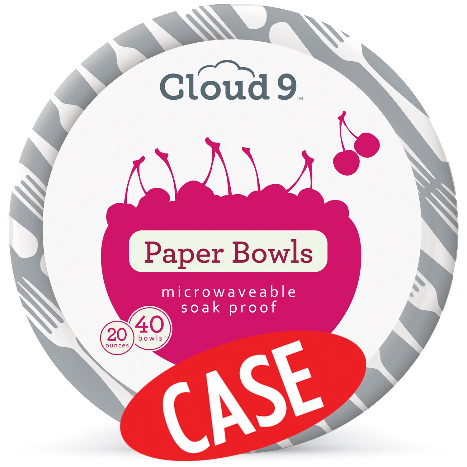 Cloud 9 Paper Bowls, 20oz, Case