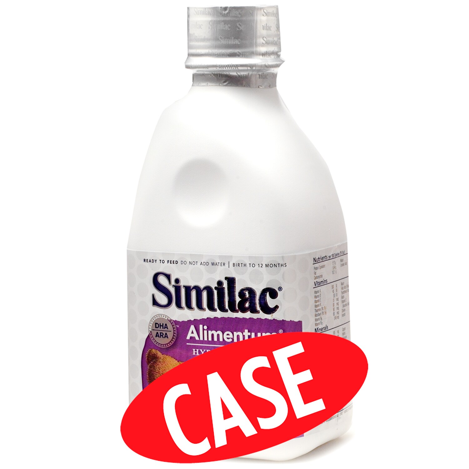 Similac Alimentum Hypoallergenic Ready-to-Use Formula with Iron, Case