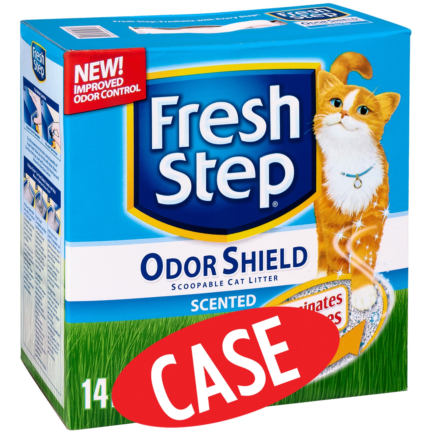 Fresh Step Odor Shield Scoopable Cat Litter, Scented, Case