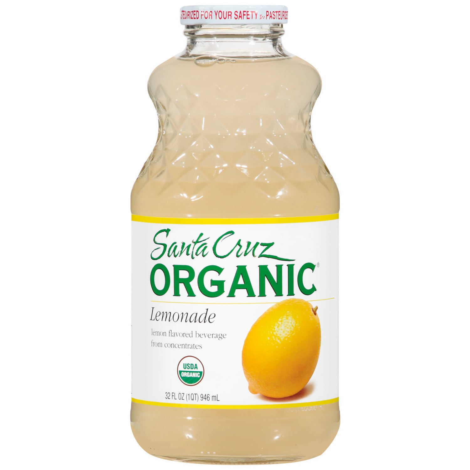 Santa Cruz Organic Lemonade, Glass Bottle