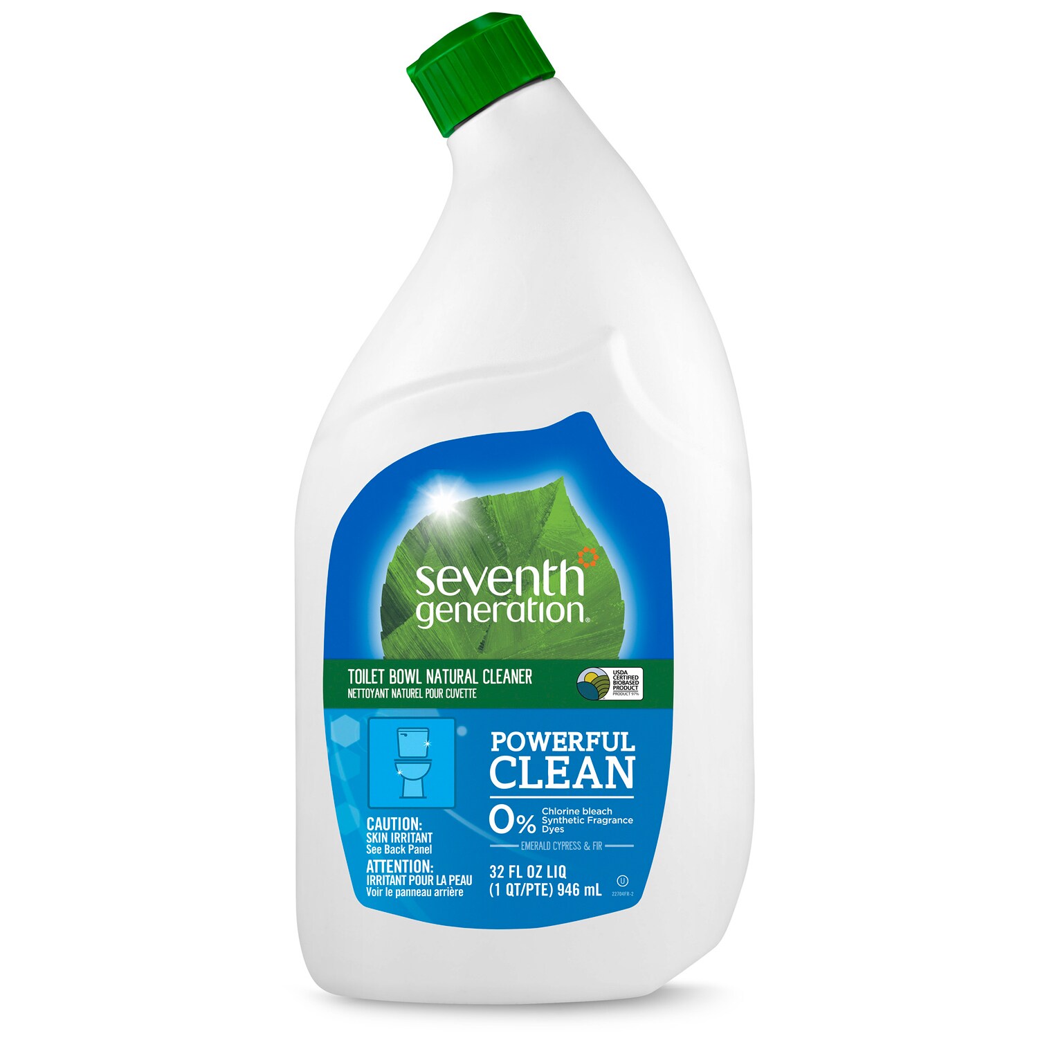 Seventh Generation Natural Toilet Bowl Cleaner, Emerald Cypress and Fir