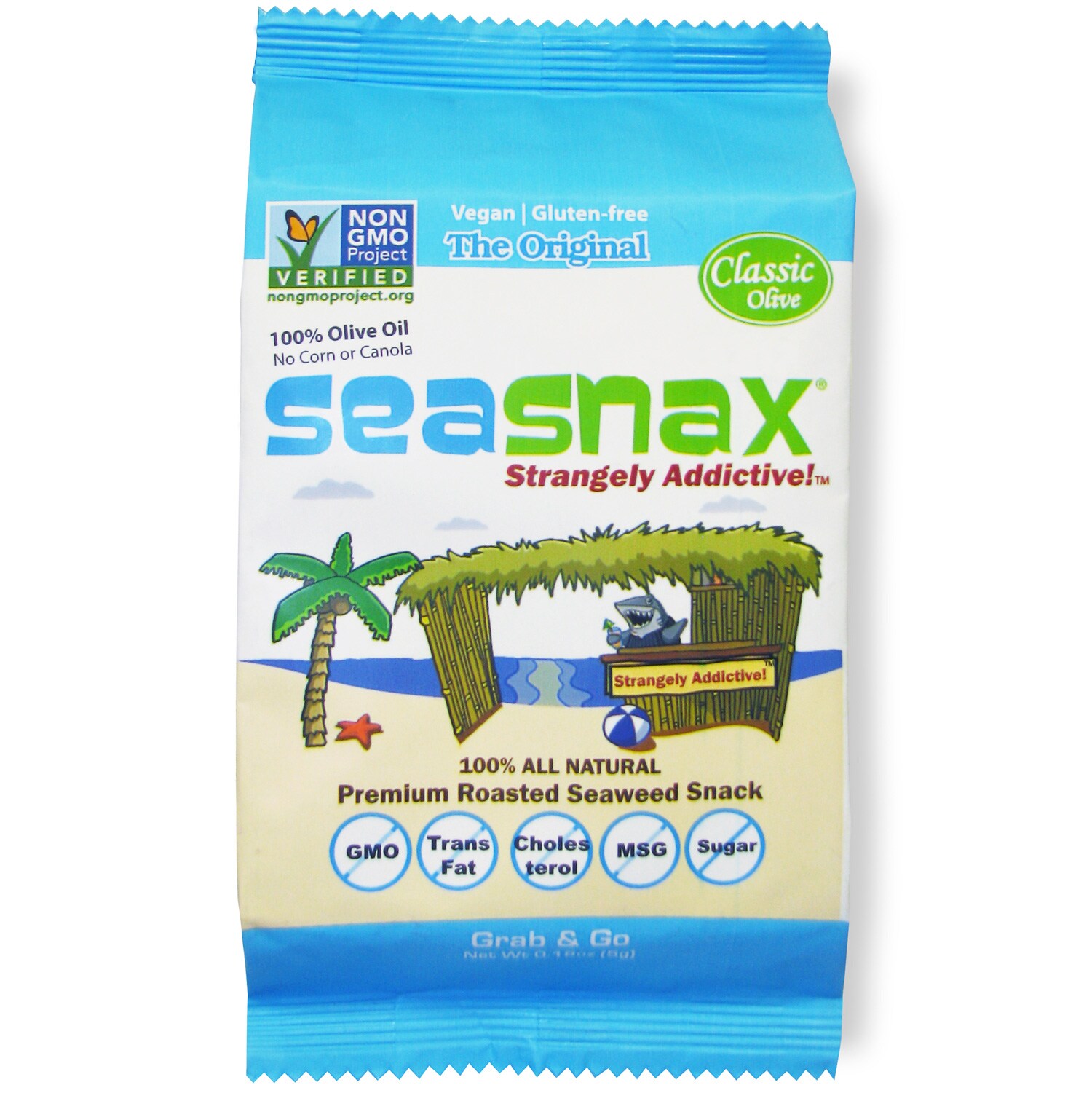 SeaSnax Lightly Roasted and Seasoned Seaweed Snack, Original