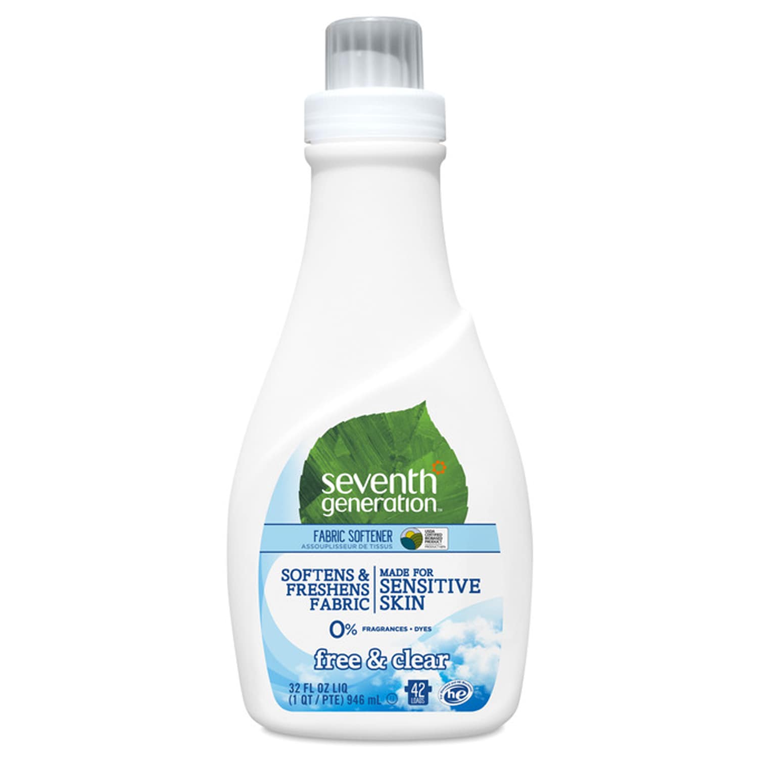 Seventh Generation Natural Liquid Fabric Softener, Free & Clear