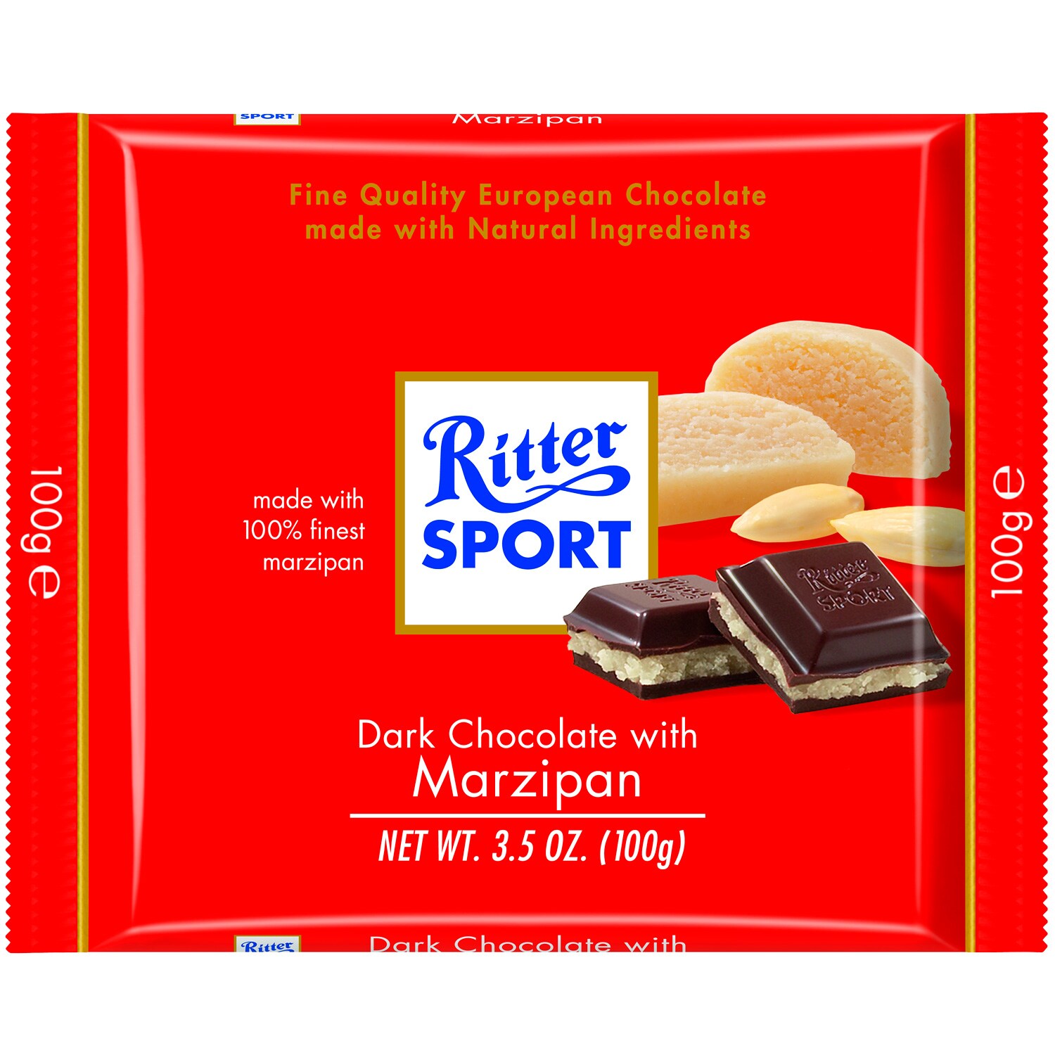 Ritter Sport Bittersweet Chocolate with Marzipan