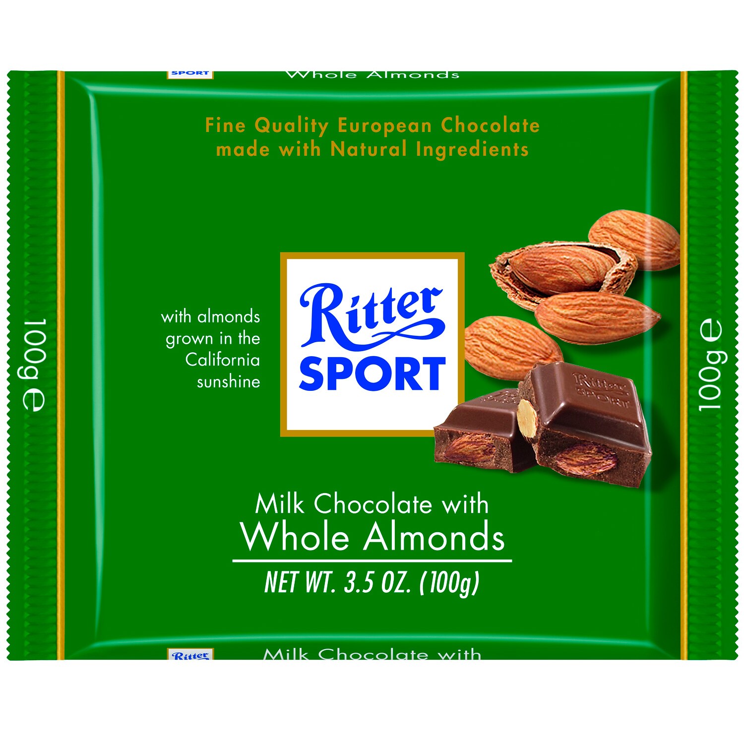 Ritter Sport Milk Chocolate with Almonds