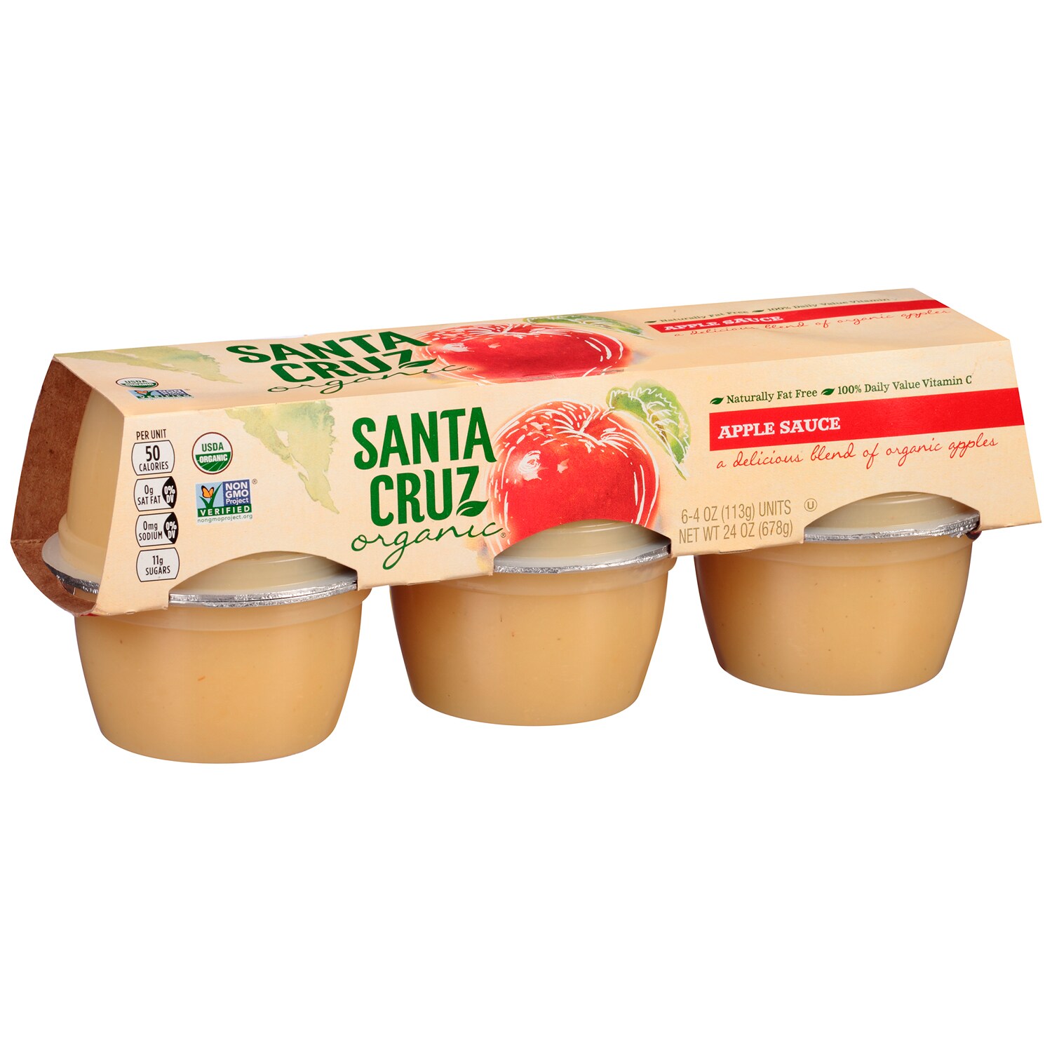Santa Cruz Organic Apple Sauce Cups