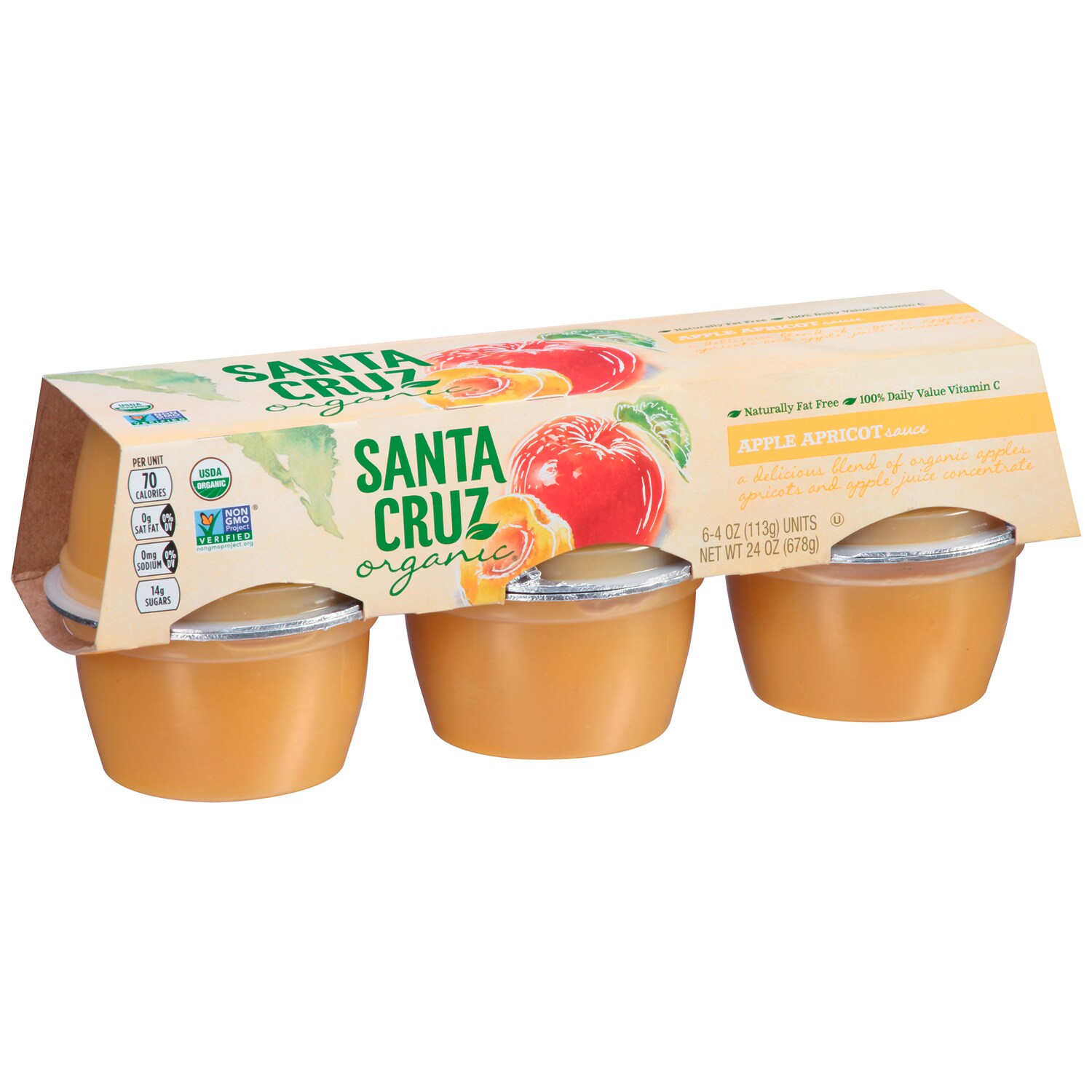 Santa Cruz Organic Apple Apricot Sauce Cups