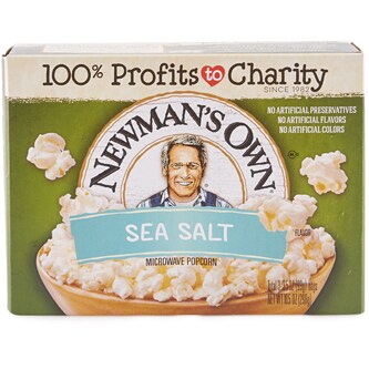Newman's Own Sea Salt Microwave Popcorn