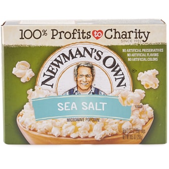 Newman's Own Sea Salt Microwave Popcorn