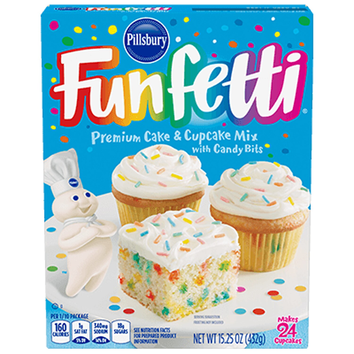 Pillsbury Moist Supreme Premium Cake Mix, Funfetti