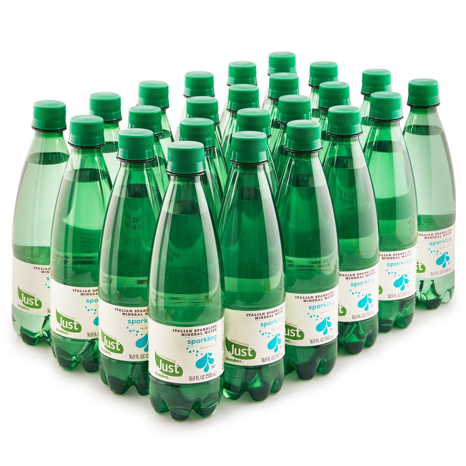 Just FreshDirect Italian Sparkling Mineral Water, Plastic Bottles
