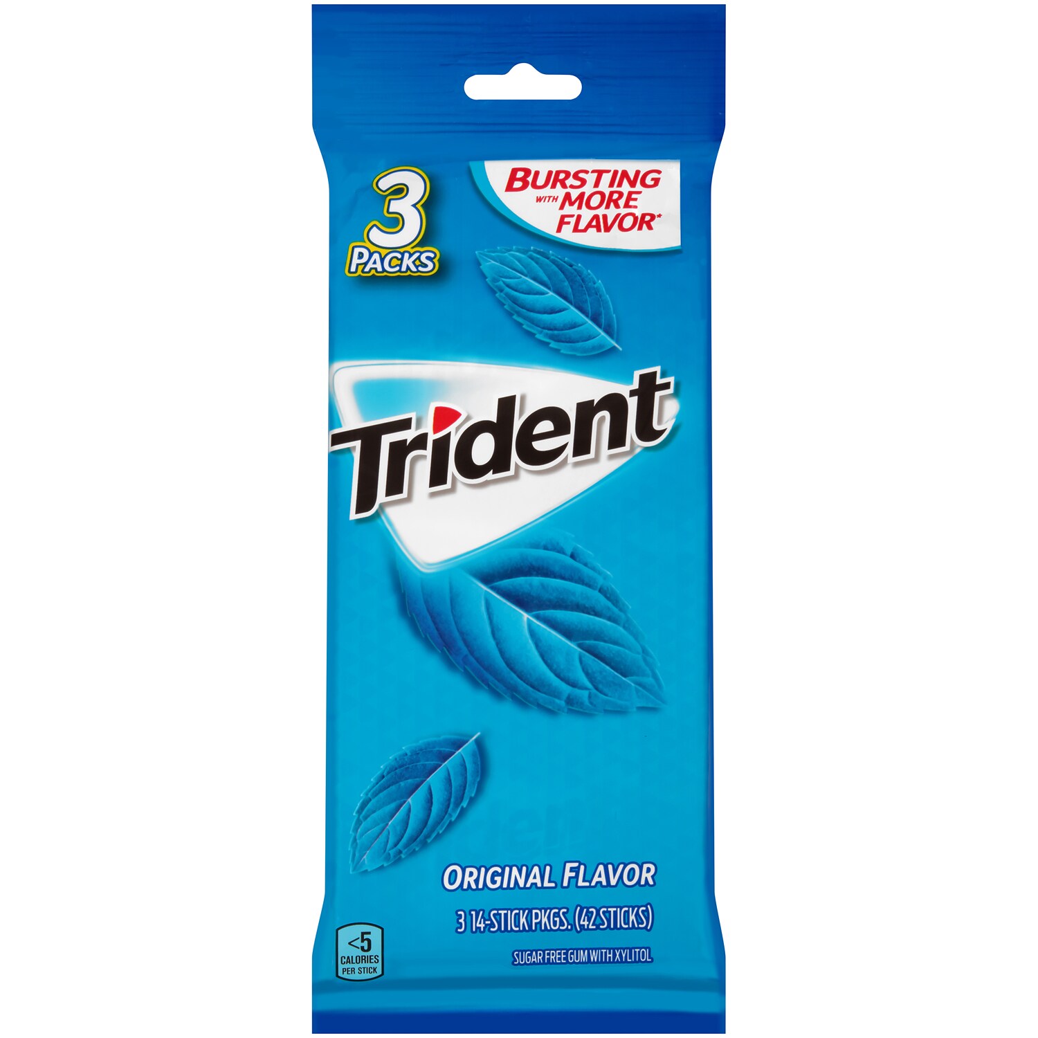 Trident Sugar Free Gum, Original
