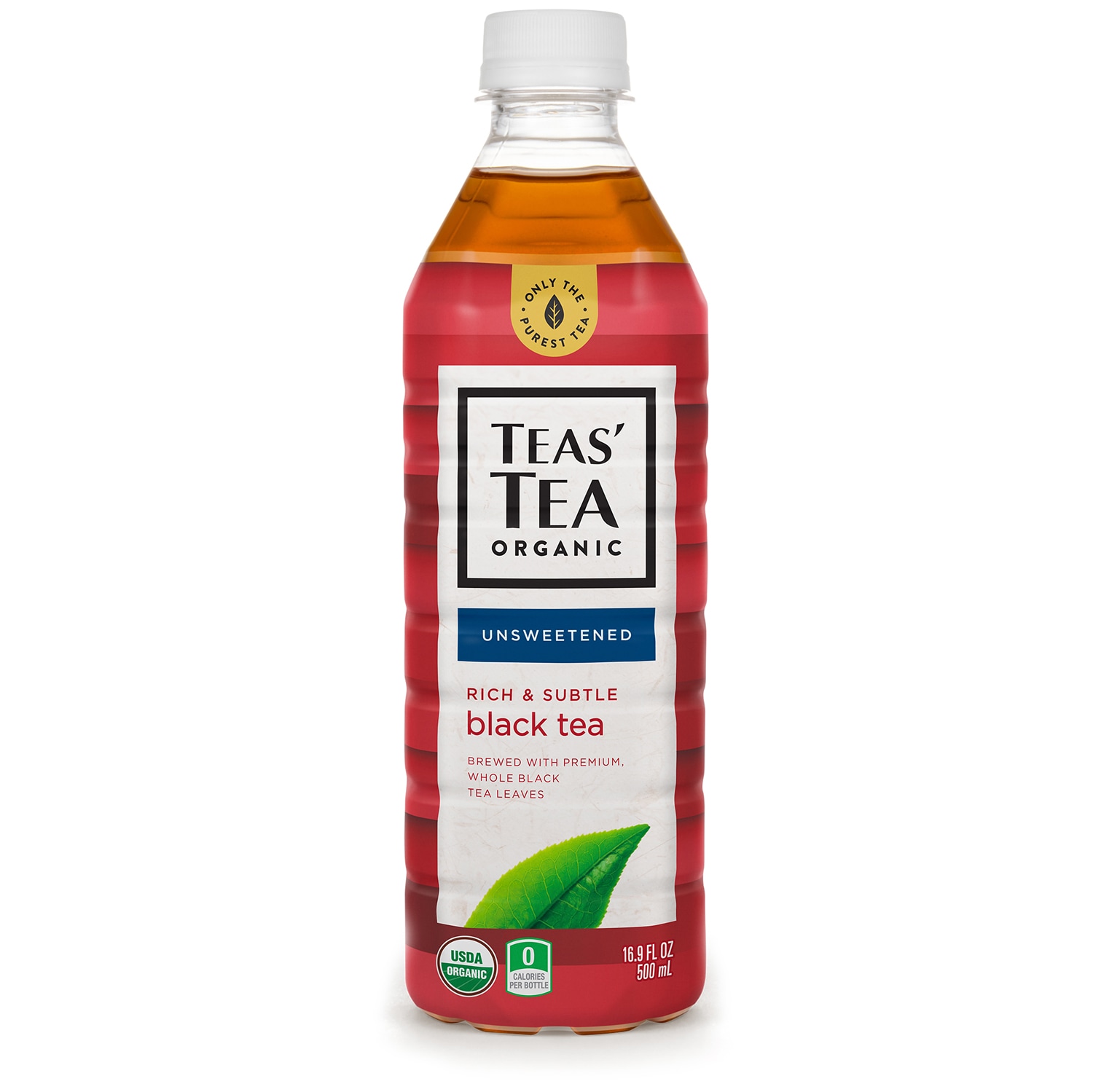 Ito En Teas' Tea, Organic Unsweetened Black, Plastic Bottle