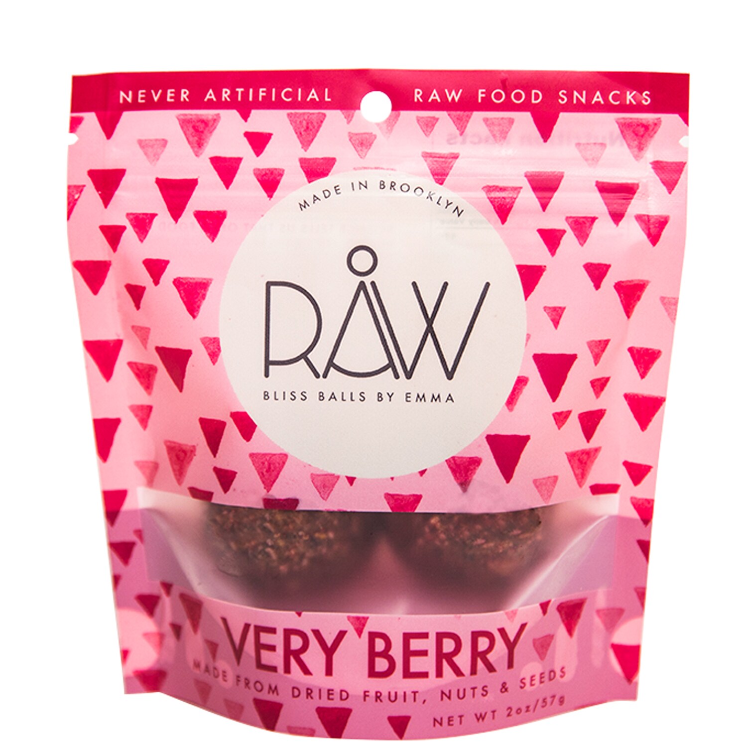 Råw Bliss Balls Raw Food Snacks, Very Berry