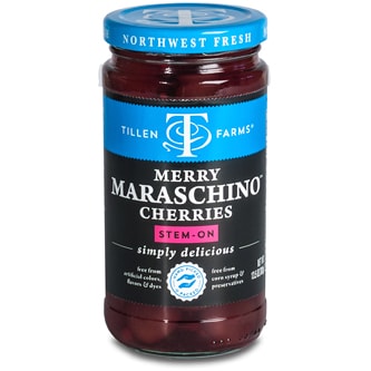 Tillen Farms Merry Stem-On Maraschino Cherries