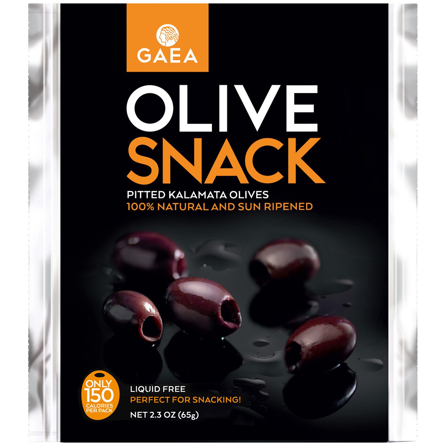 GAEA Olive Snack, Pitted Kalamata Olives